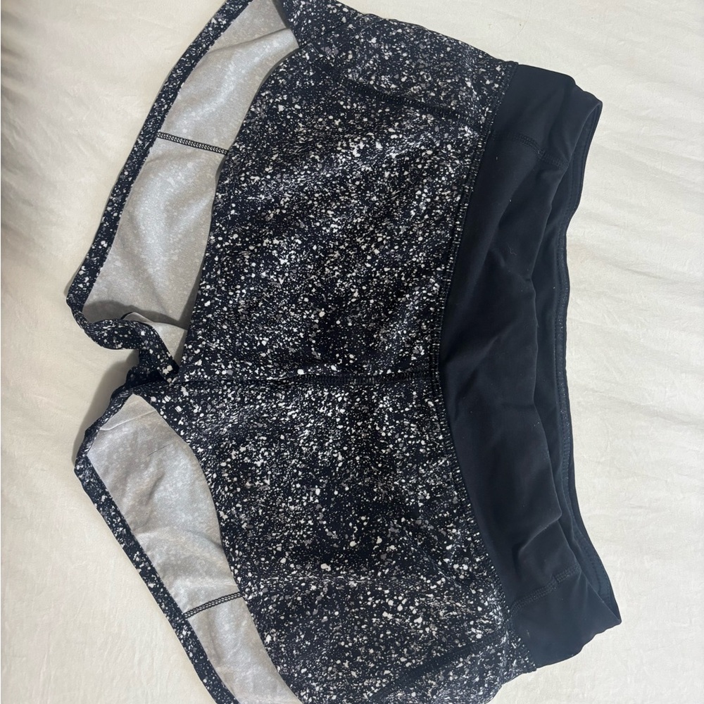 lululemon athletica Black and White Athletic Shorts